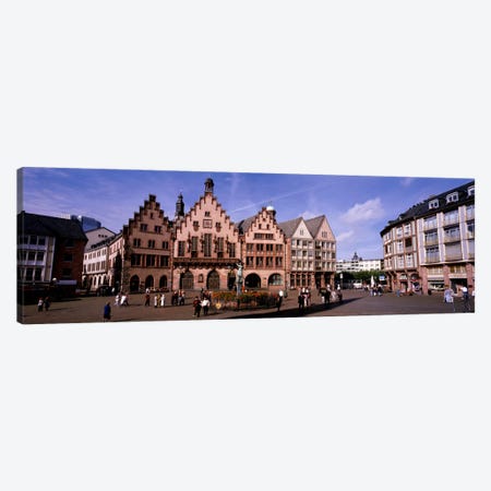 Eastern Façade Of The Römer, Römerberg, Altstadt, Frankfurt, Hesse, Germany Canvas Print #PIM383} by Panoramic Images Art Print