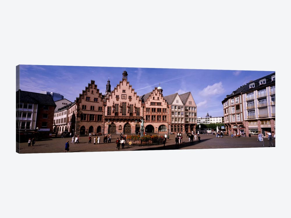 Eastern Façade Of The Römer, Römerberg, Altstadt, Frankfurt, Hesse, Germany by Panoramic Images 1-piece Canvas Art Print