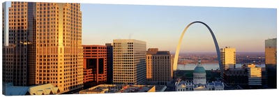 St. Louis Skyline Canvas Art Print - The Gateway Arch