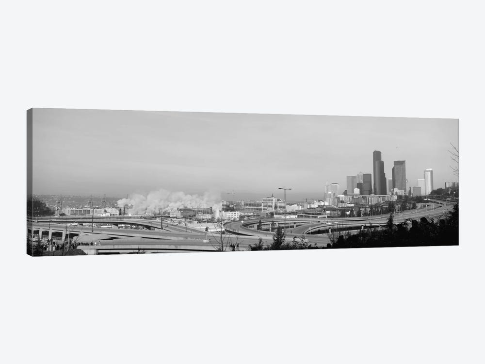 Building demolition near a highway, Seattle, Washington State, USA by Panoramic Images 1-piece Canvas Artwork
