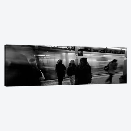 Blurred Motion View, Times Square Subway Station, New York City, New York, USA Canvas Print #PIM3849} by Panoramic Images Canvas Art