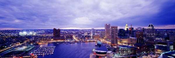 Maryland: USA, Maryland, Baltimore, cityscape by Panoramic Images