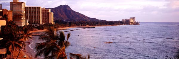 Hawaii: Waikiki Beach, Oahu, Hawaii, USA by Panoramic Images