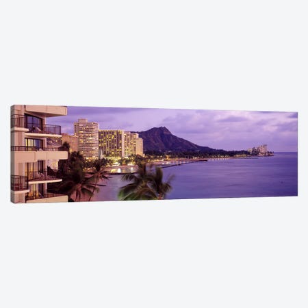 Waikiki Beach, Oahu, Hawaii, USA #2 Canvas Print #PIM3859} by Panoramic Images Art Print