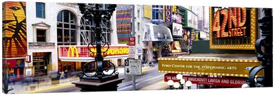 Road running through a market, 42nd Street, Manhattan, New York City, New York State, USA Canvas Art Print