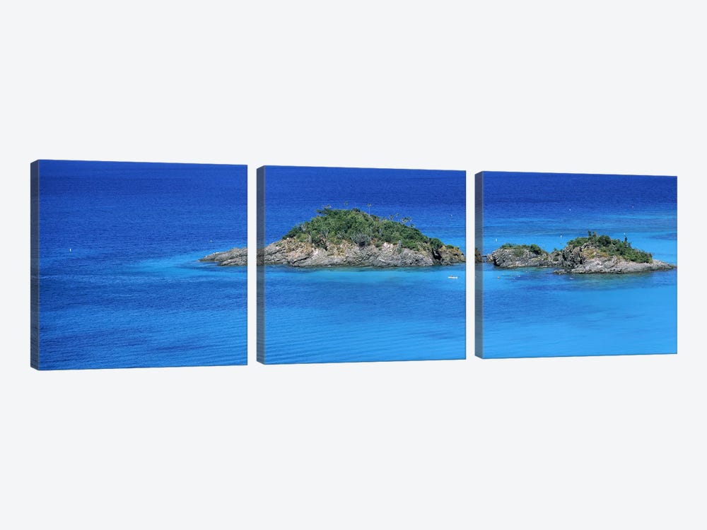 Trunk Bay Virgin Islands National Park St. John US Virgin Islands by Panoramic Images 3-piece Canvas Artwork