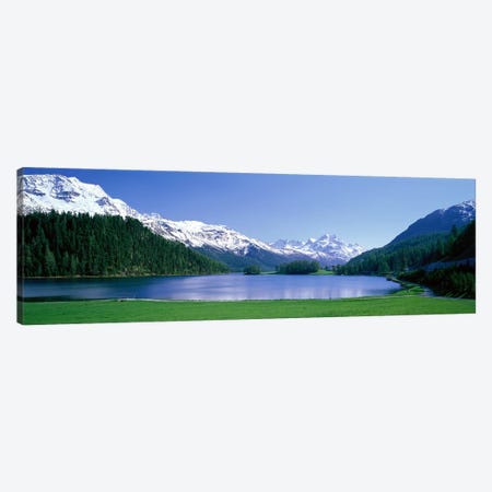 Lake Silverplaner St Moritz Switzerland Canvas Print #PIM3882} by Panoramic Images Canvas Artwork