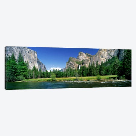 Bridalveil Fall, Yosemite Valley, Yosemite National Park, California, USA Canvas Print #PIM3885} by Panoramic Images Canvas Art Print