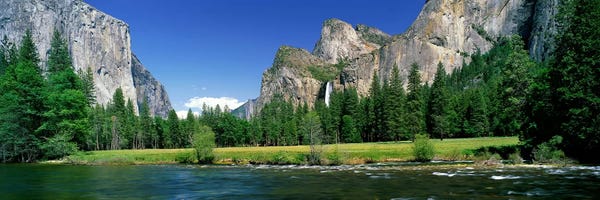 Panoramic Images: Bridalveil Fall, Yosemite Valley, Yosemite National Park, California, USA by Panoramic Images