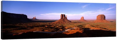Daytime Shadows Near The Mittens & Merrick Butte, Monument Valley, Navajo Nation, Arizona, USA Canvas Art Print