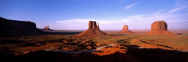 Arizona: Daytime Shadows Near The Mittens & Merrick Butte, Monument Valley, Navajo Nation, Arizona, USA by Panoramic Images