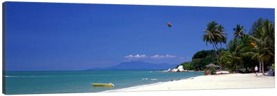 White Sand Beach Penang Malaysia Canvas Art Print - Panoramic Photography