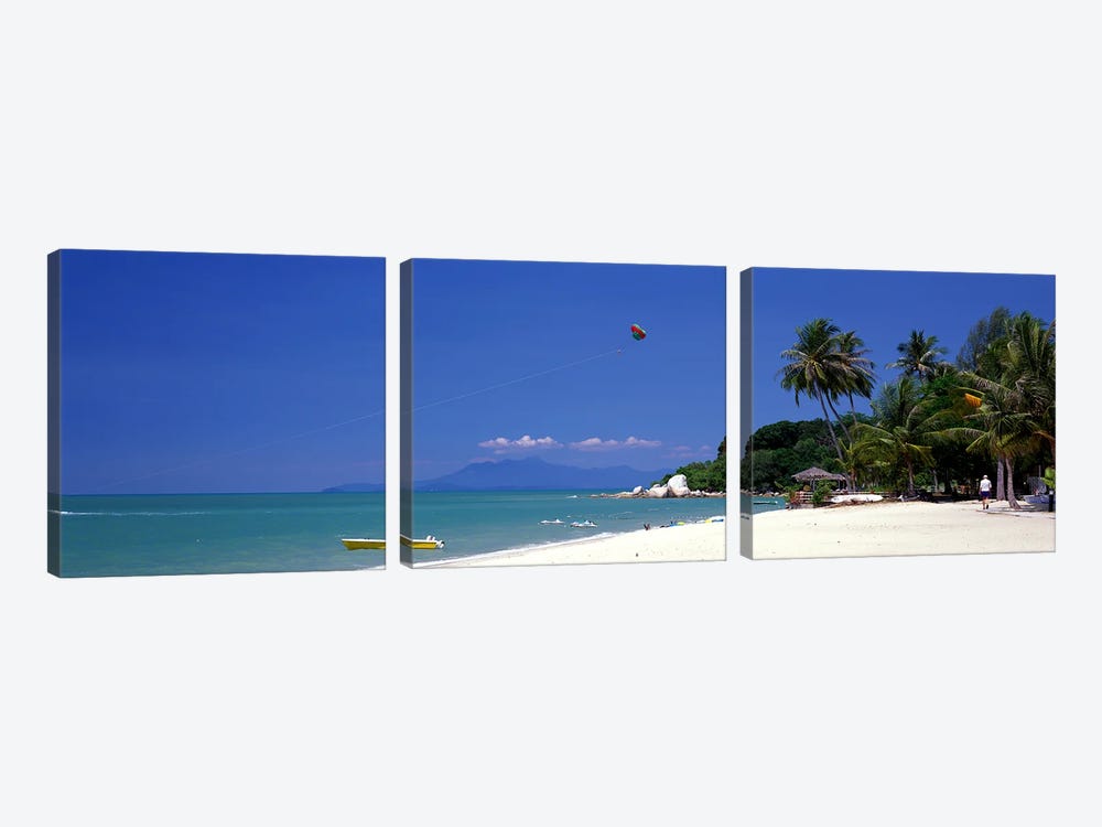 White Sand Beach Penang Malaysia by Panoramic Images 3-piece Art Print