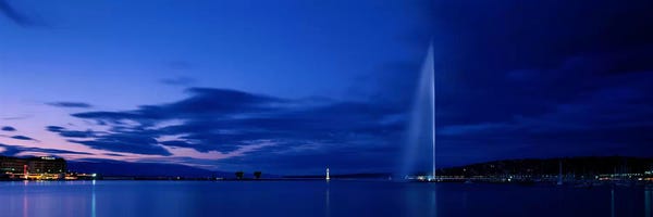 Blue: Geneva Switzerland by Panoramic Images