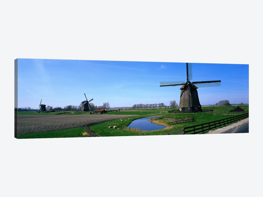 Windmills near Alkmaar Holland (Netherlands) by Panoramic Images 1-piece Canvas Art