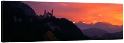 Neuschwanstein Palace Bavaria Germany Canvas Art Print - Famous Palaces & Residences