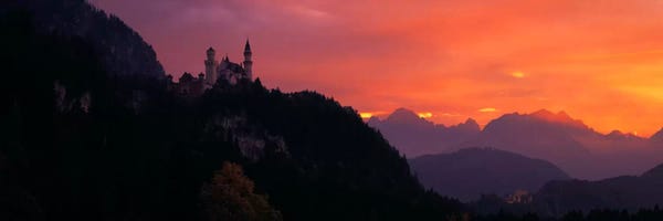 Neuschwanstein Castle: Neuschwanstein Palace Bavaria Germany by Panoramic Images