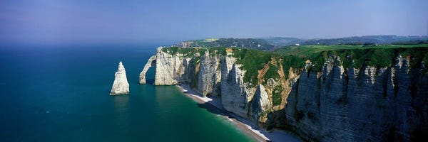 Normandy: Coastal Landscape, Etretat, Normandy, France by Panoramic Images