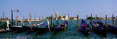 Church of San Giorgio Maggiore and Gondolas Venice Italy by Panoramic Images canvas print