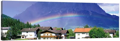 Rainbow Innsbruck Tirol Austria Canvas Art Print - Spring Art