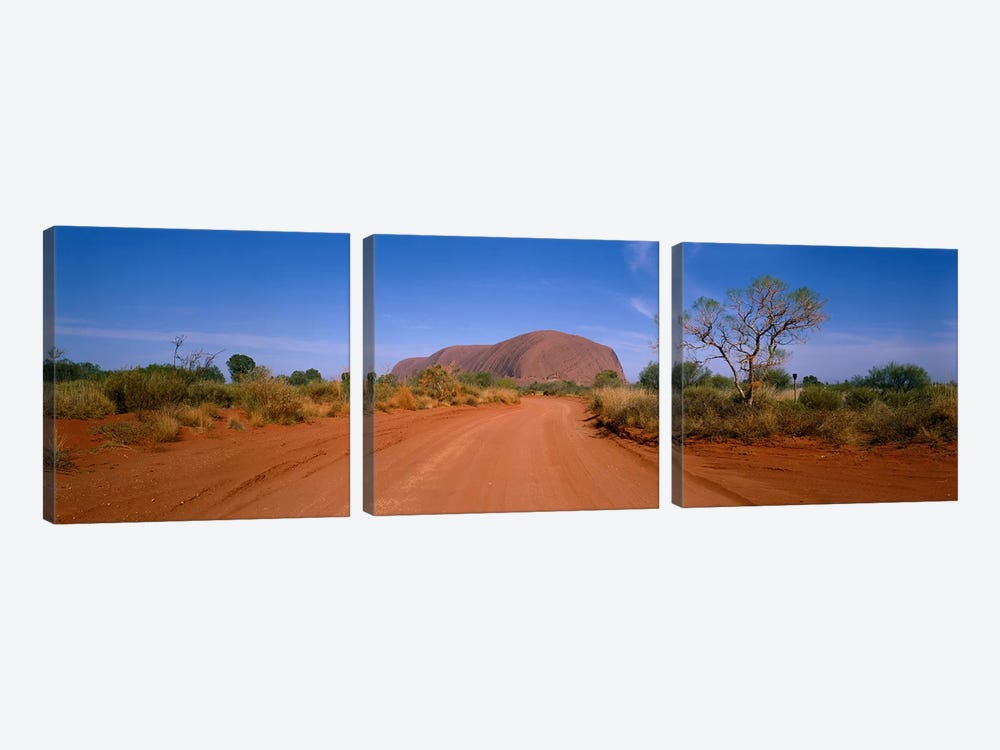 Desert Landscape, Uluru-Kata Tjuta National Park, Northern Territory, Australia by Panoramic Images 3-piece Canvas Art Print