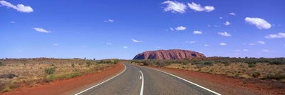 Road and Ayers Rock Australia by Panoramic Images multi panel art