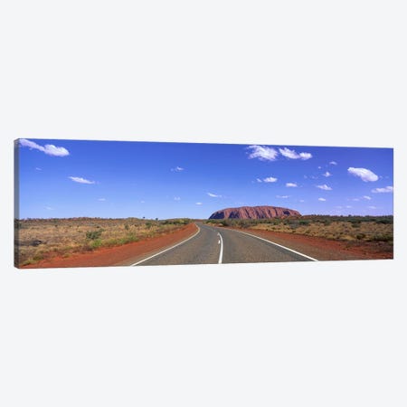 Road and Ayers Rock Australia Canvas Print #PIM3923} by Panoramic Images Art Print