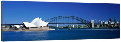 Sydney Harbour, Sydney, New South Wales, Commonealth Of Australia Canvas Art Print - Sydney Harbour Bridge