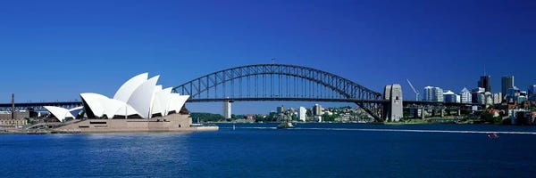 Famous Bridges: Sydney Harbour, Sydney, New South Wales, Commonealth Of Australia by Panoramic Images