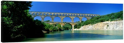 Pont du Gard Roman Aqueduct Provence France Canvas Art Print - Provence