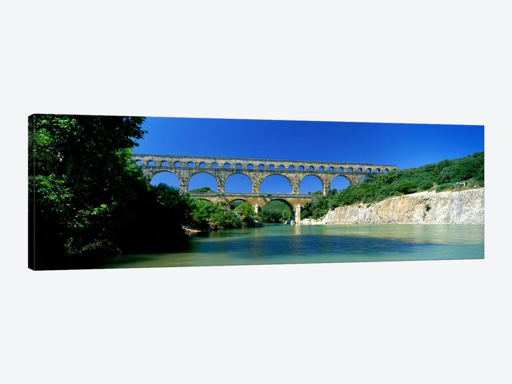 Pont du Gard Roman Aqueduct Provence France by Panoramic Images 1-piece Canvas Print