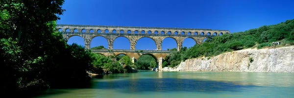 Provence-Alpes-Côte d'Azur: Pont du Gard Roman Aqueduct Provence France by Panoramic Images