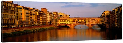 Ponte Vecchio Arno River Florence Italy Canvas Art Print - Tuscany Art