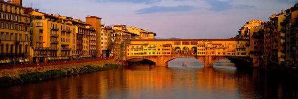 Tuscany: Ponte Vecchio Arno River Florence Italy by Panoramic Images