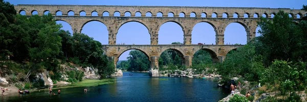 Provence-Alpes-Côte d'Azur: Pont du Gard Roman Aqueduct Provence France by Panoramic Images