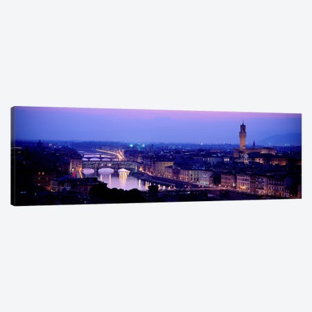 Arno River Florence Italy Canvas Print #PIM3935} by Panoramic Images Art Print