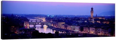 Arno River Florence Italy Canvas Art Print - Florence Art