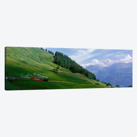 Steam Train near Brienz Switzerland Canvas Print #PIM3937} by Panoramic Images Canvas Art Print
