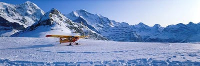 Ski Plane Mannlichen Switzerland by Panoramic Images multi panel art