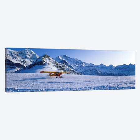 Ski Plane Mannlichen Switzerland Canvas Print #PIM3939} by Panoramic Images Canvas Artwork