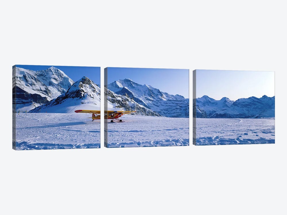 Ski Plane Mannlichen Switzerland by Panoramic Images 3-piece Canvas Art