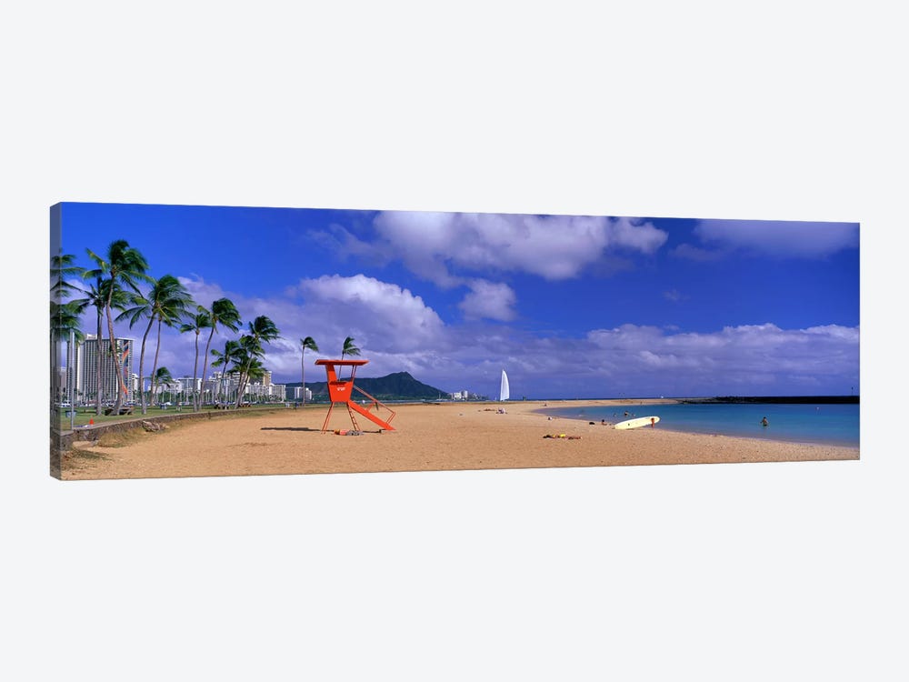 Ala Moana Beach Honolulu HI by Panoramic Images 1-piece Canvas Art