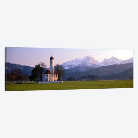 St Coloman Church and Alps Schwangau Bavaria Germany Canvas Print #PIM3954} by Panoramic Images Canvas Print