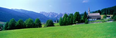 Country Churches near Dachstein Gosau Austria by Panoramic Images canvas print