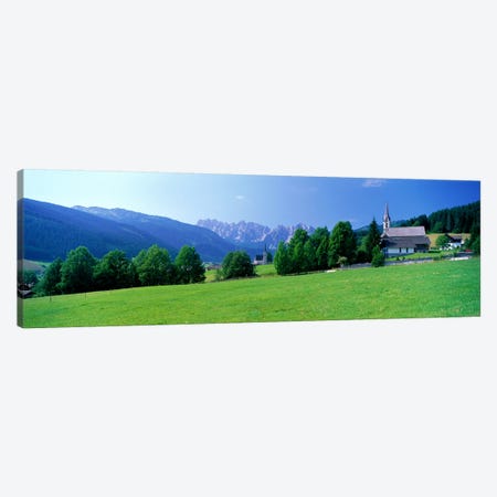 Country Churches near Dachstein Gosau Austria Canvas Print #PIM3955} by Panoramic Images Canvas Art Print