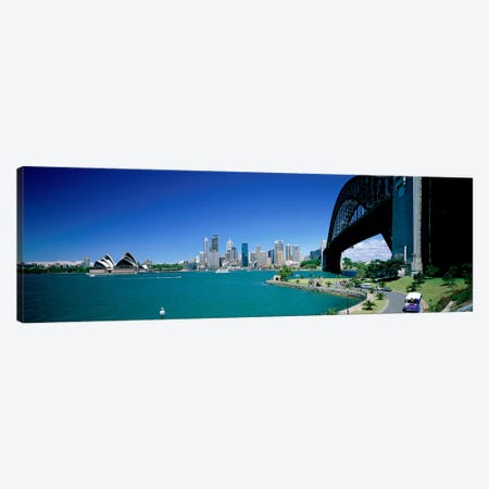 Sydney Harbour As Seen From Kirribilli, Sydney, New South Wales, Commonealth Of Australia Canvas Print #PIM3958} by Panoramic Images Canvas Wall Art