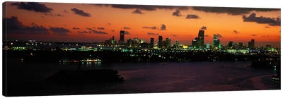 Miami, Florida, USA #2 Canvas Art Print - City Sunrise & Sunset Art