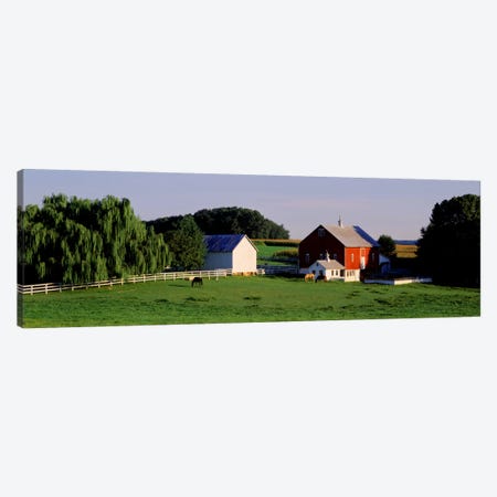 Farm, Baltimore County, Maryland, USA Canvas Print #PIM396} by Panoramic Images Art Print