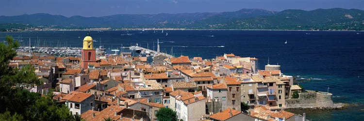 High-Angle View Of Coastal Landscape, Saint-Tropez, Provence-Alpes-Cote d'Azur, France