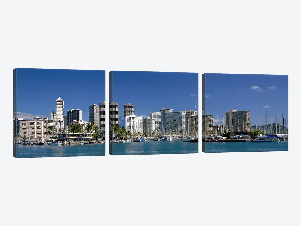 Honolulu Hawaii #4 by Panoramic Images 3-piece Canvas Art